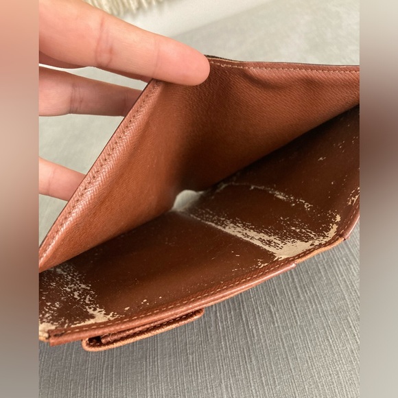 💕Authentic 💕Loius Vuitton Monogram wallet vintage bifold button coin - Picture 9 of 15